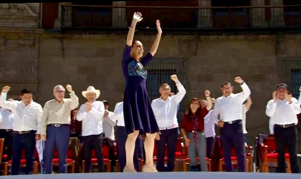 Reafirma Claudia Sheinbaum compromiso con México en el Zócalo