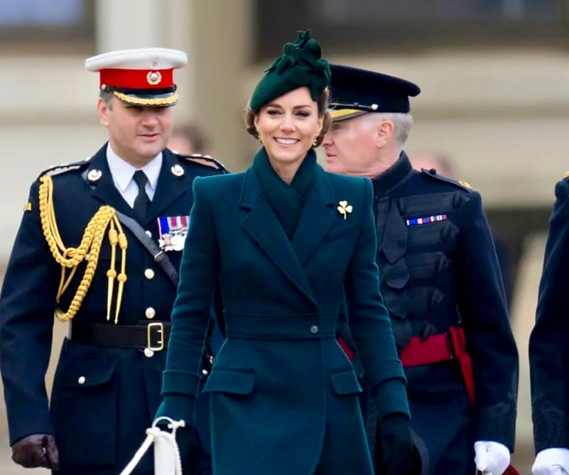 Kate Middleton deslumbra en el Día de San Patricio con look verde impecable