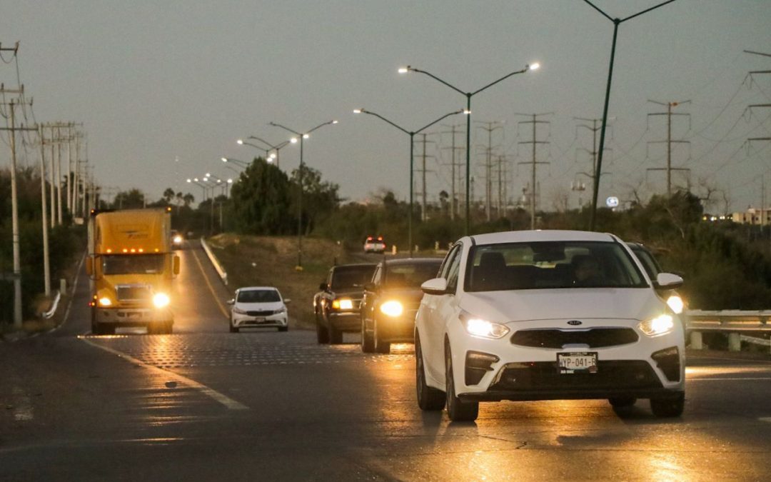 Renovará Gobierno de Nuevo Laredo Alumbrado Público en Carretera Aeropuerto