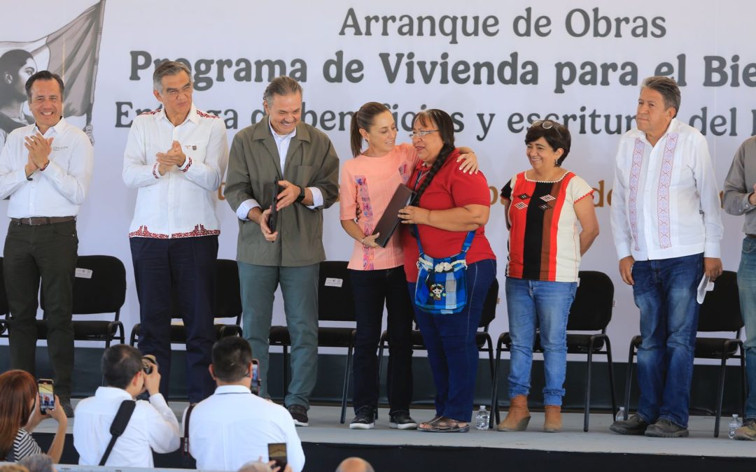 Arranca Sheinbaum en Tamaulipas el Programa de Vivienda para el Bienestar: construirán 48 mil casas y entregan primeras 2 mil 800 escrituras del Infonavit