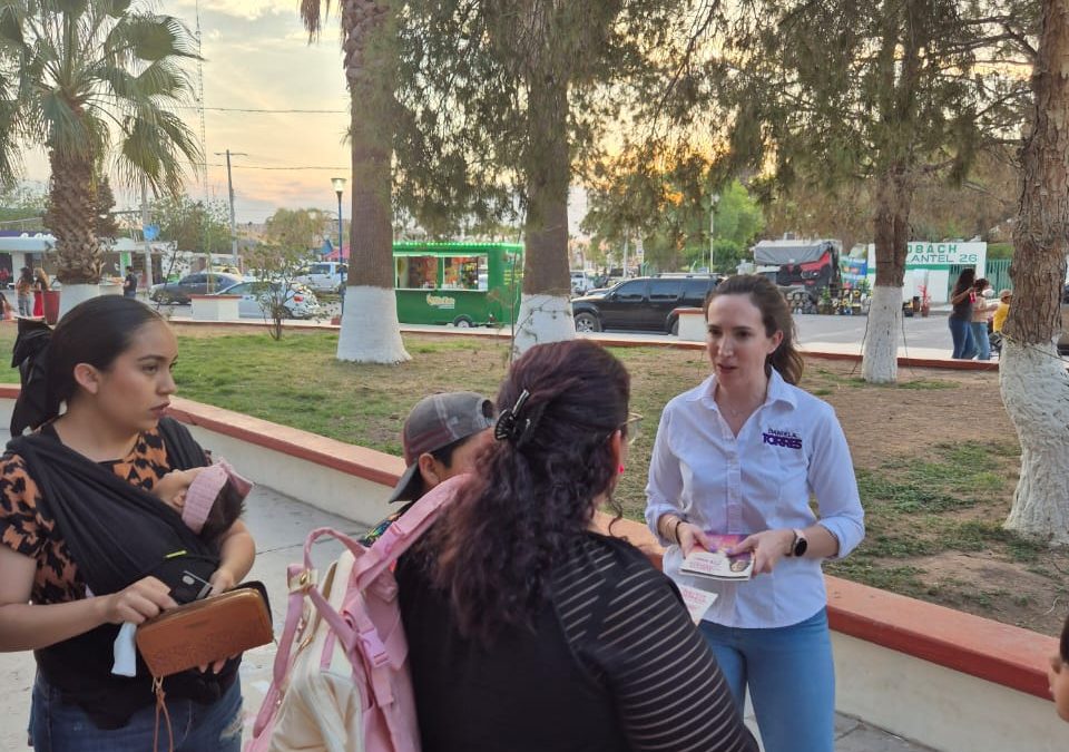 Recorre Daniela Torres Meoqui explicando cómo votar por jueces
