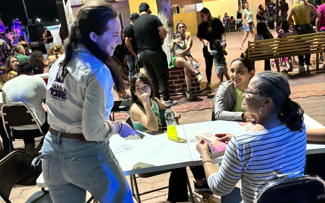 Continúa Daniela Torres su campaña en Camargo; saluda a la gente en La Boquilla