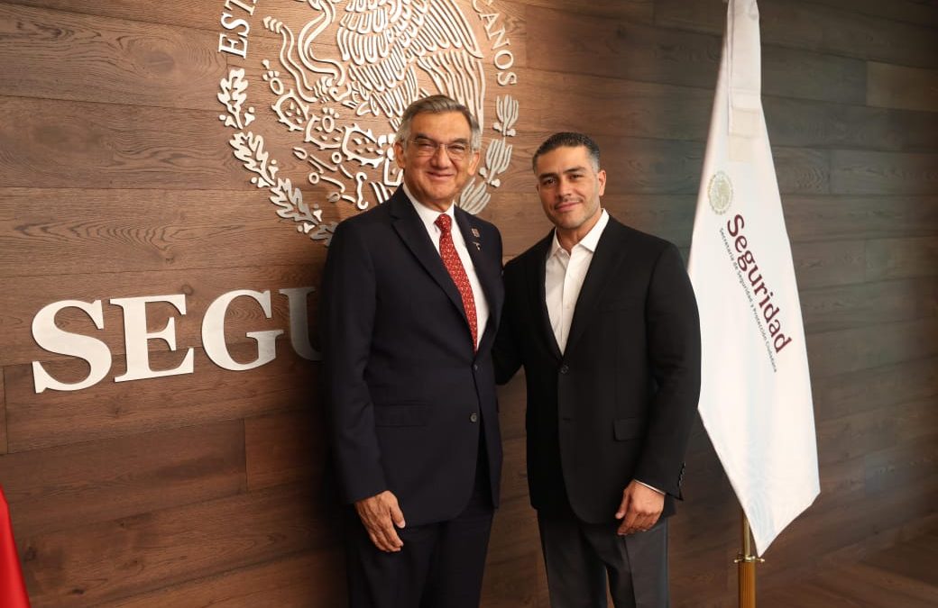 Presenta gobernador avances de seguridad en Tamaulipas a García Harfuch