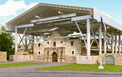 Aprueban estructura de protección para restaurar el Álamo en San Antonio