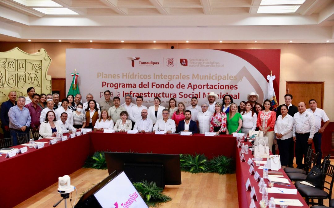 Reconoce Américo Villarreal a Nuevo Laredo como modelo estatal en infraestructura hídrica