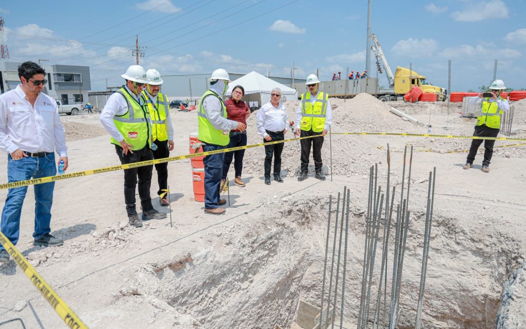 Supervisa SEDENER construcción de la Subestación Eléctrica Santander Banco I en Reynosa