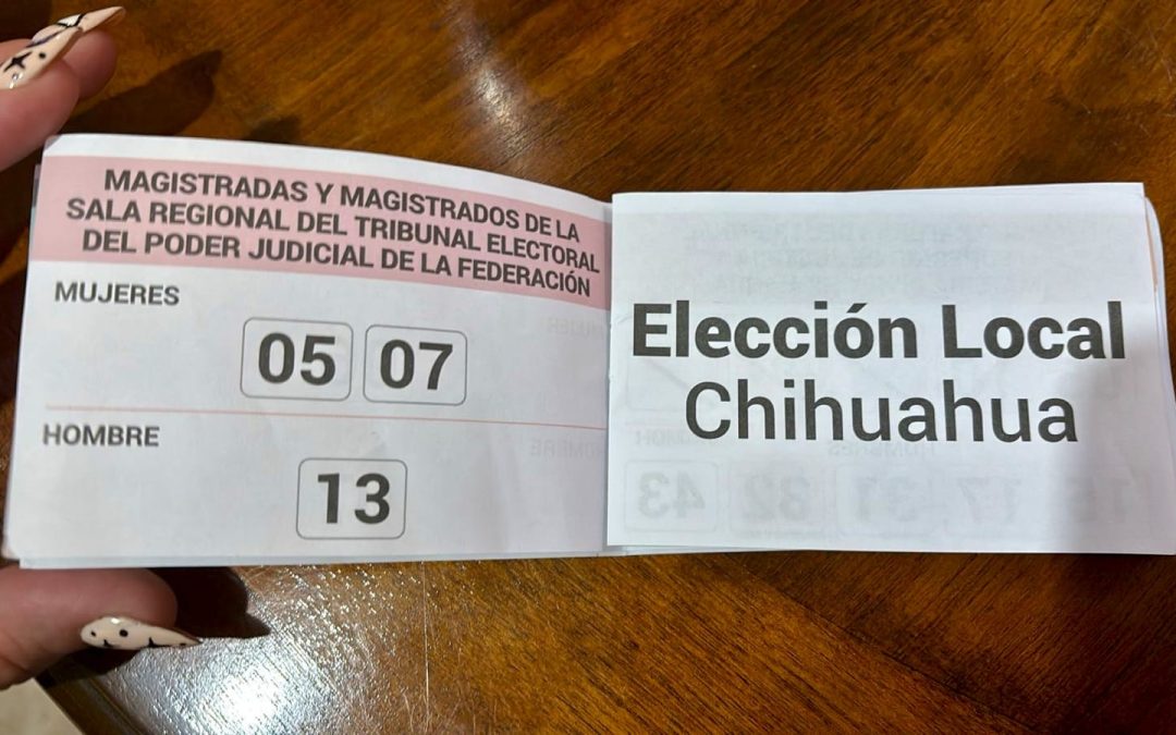 Revelan uso de «acordeones» para manipular elección judicial en Chihuahua