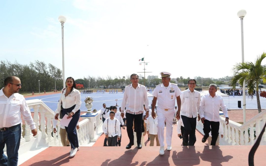 Reconoce Américo Villarreal respaldo de la Secretaría de Marina para la paz y el desarrollo de Tamaulipas