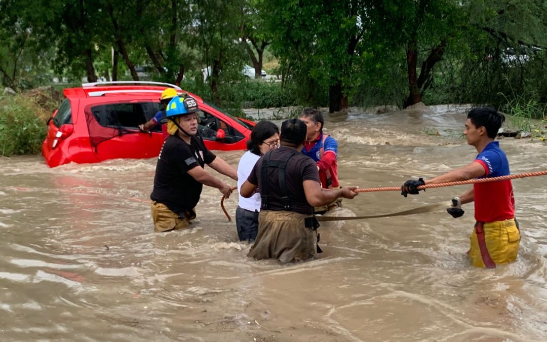 Provocan lluvias severas inundaciones en Ciudad Victoria