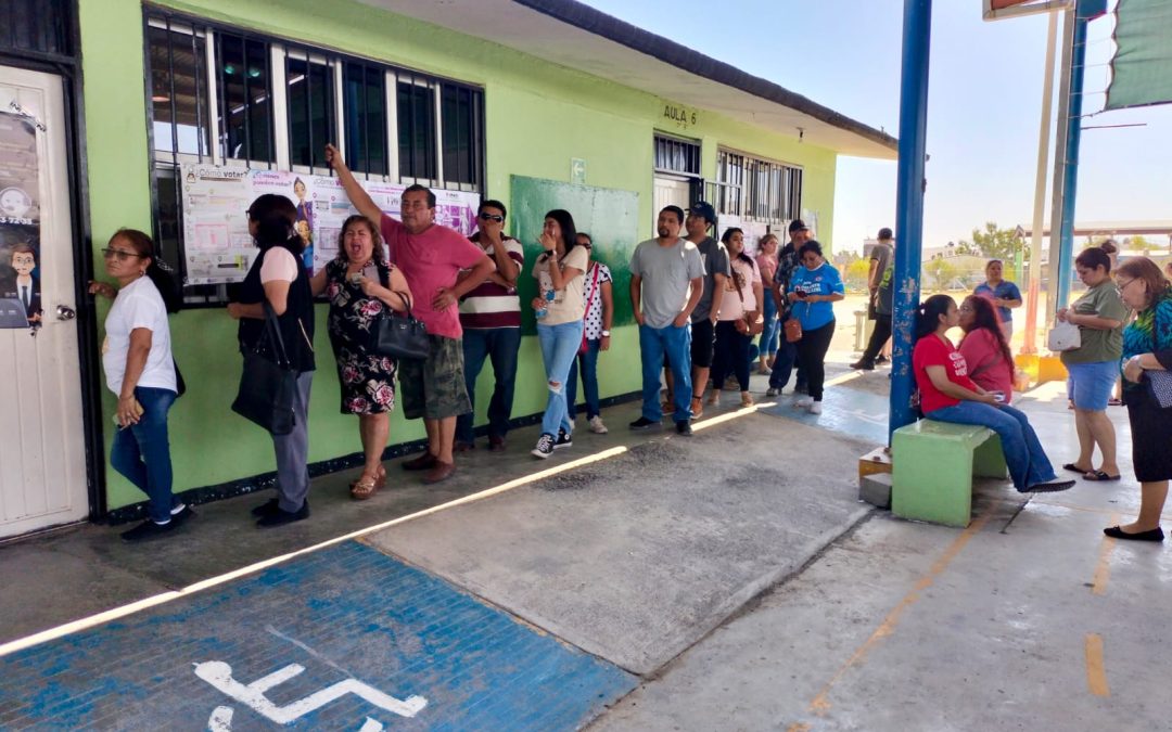 Proceso con retrasos: baja afluencia y falta de coordinación en casillas de Tamaulipas