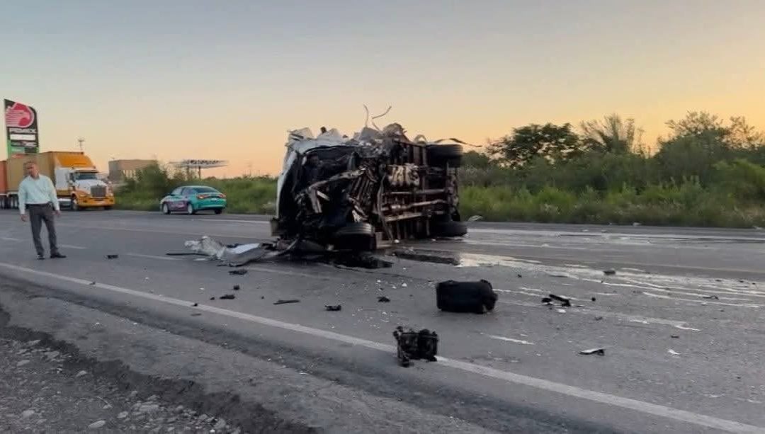 Muere joven veracruzano tras choque entre camión y pipa en la Victoria–Monterrey