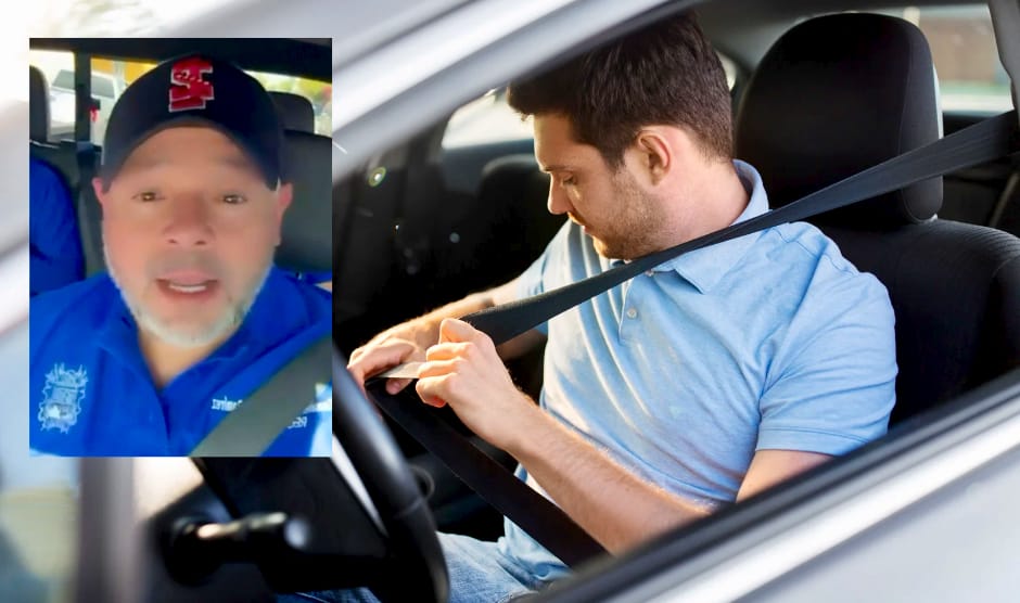 Refuerza Gamaliel Infante mensaje de prevención: “Abróchate el cinturón, salva tu vida”