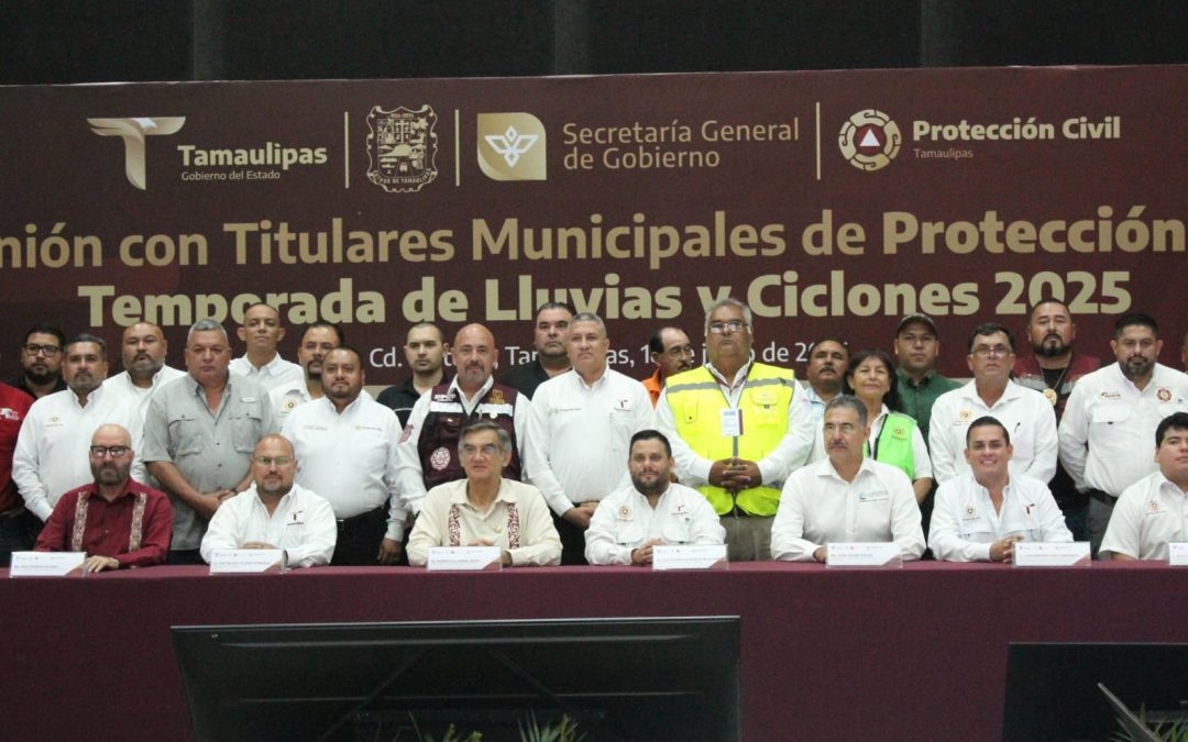 Refuerza Nuevo Laredo coordinación en materia de Protección Civil ante temporada de lluvias