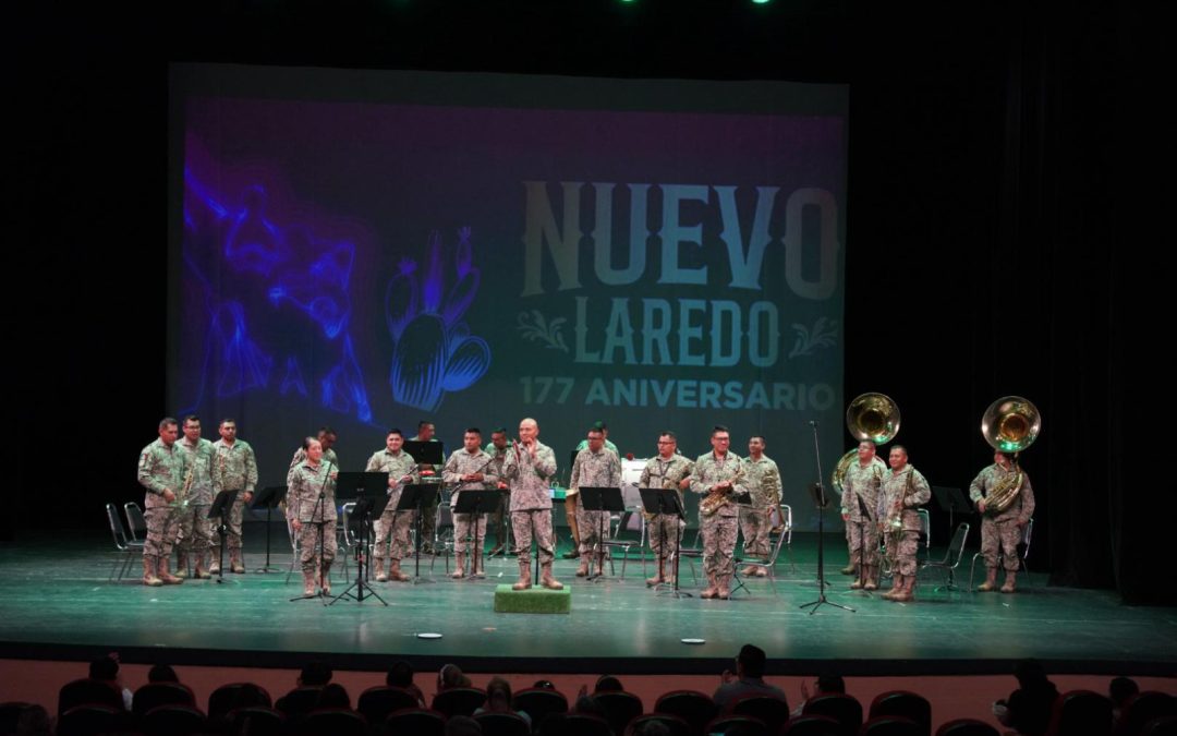 Brinda SEDENA gran concierto de gala como parte de los festejos del 177 aniversario de Nuevo Laredo