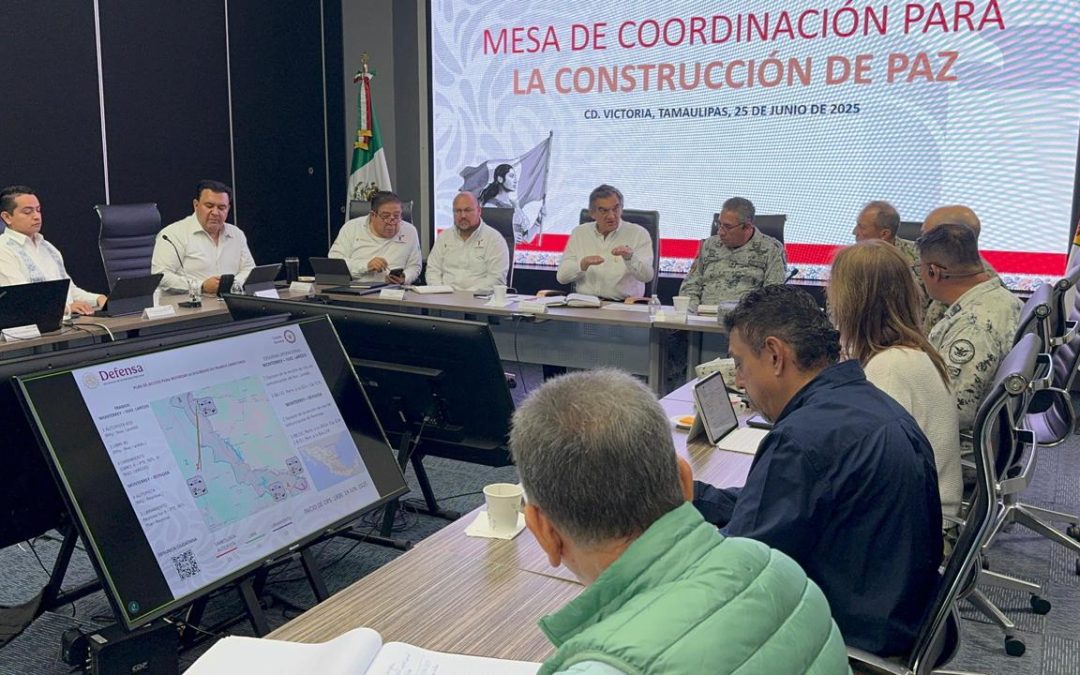 Revisan Plan de Acción para reforzar seguridad en carreteras fronterizas de Tamaulipas