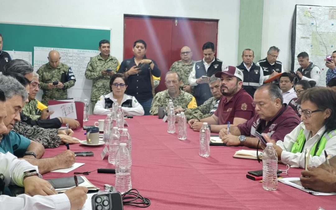 Llega coordinadora nacional de PC al sur de Tamaulipas ante emergencia por lluvias