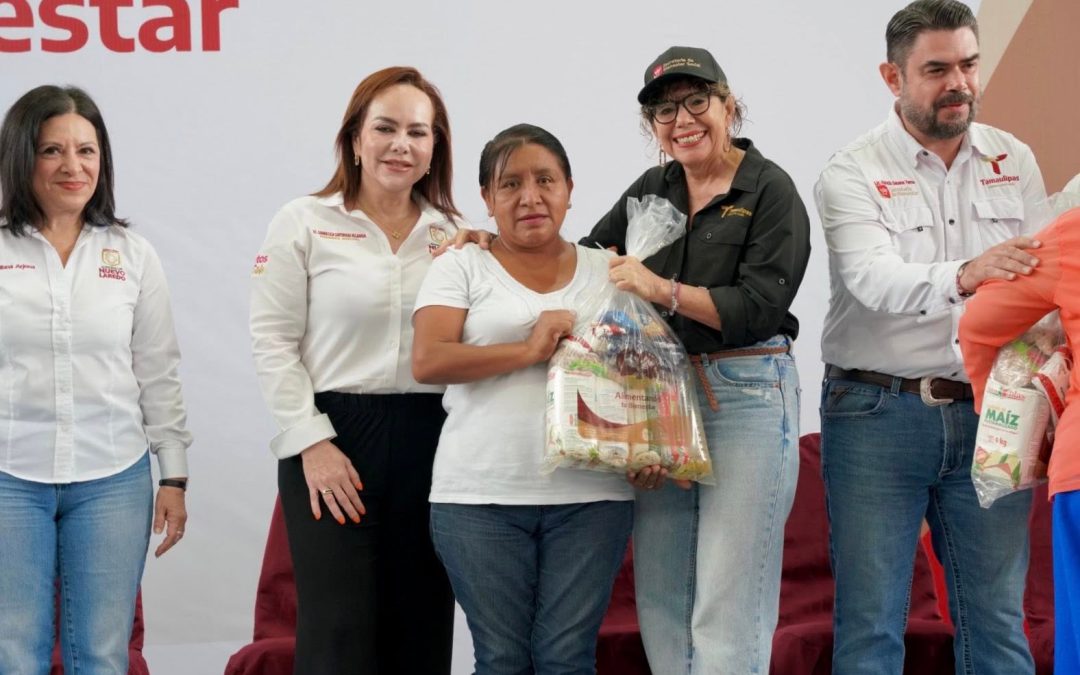 Entrega Gobierno de Tamaulipas apoyo alimentario a más de 500 familias en Nuevo Laredo