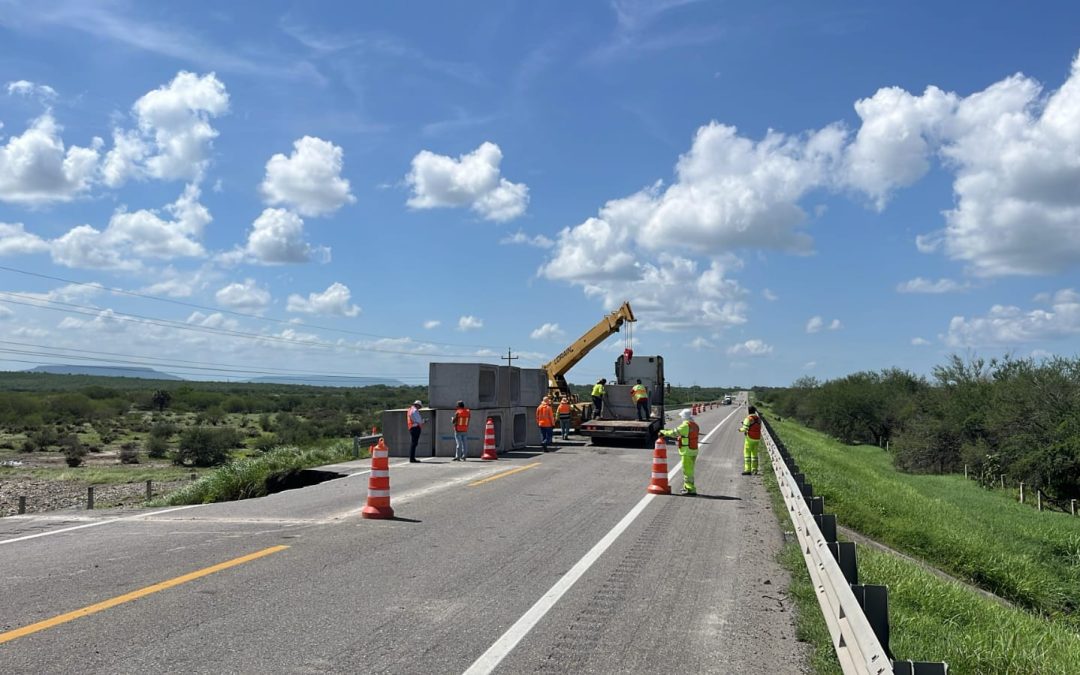 Estima Gobierno del Estado 40 MDP para reparar carreteras dañadas por lluvias