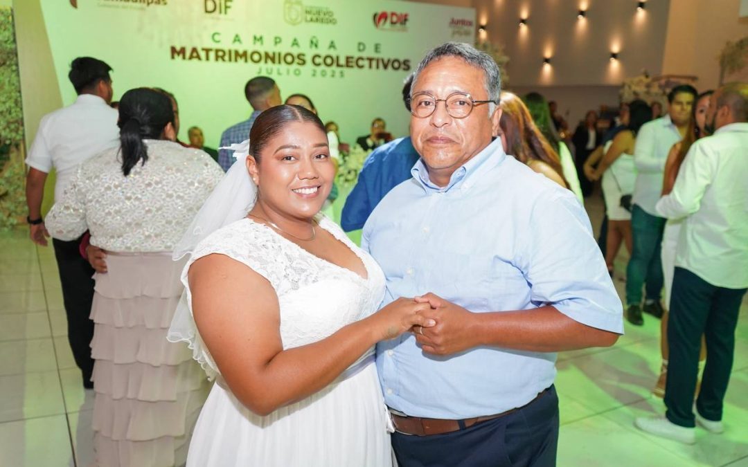 Consolidan su amor 83 parejas en campaña gratuita del DIF Nuevo Laredo