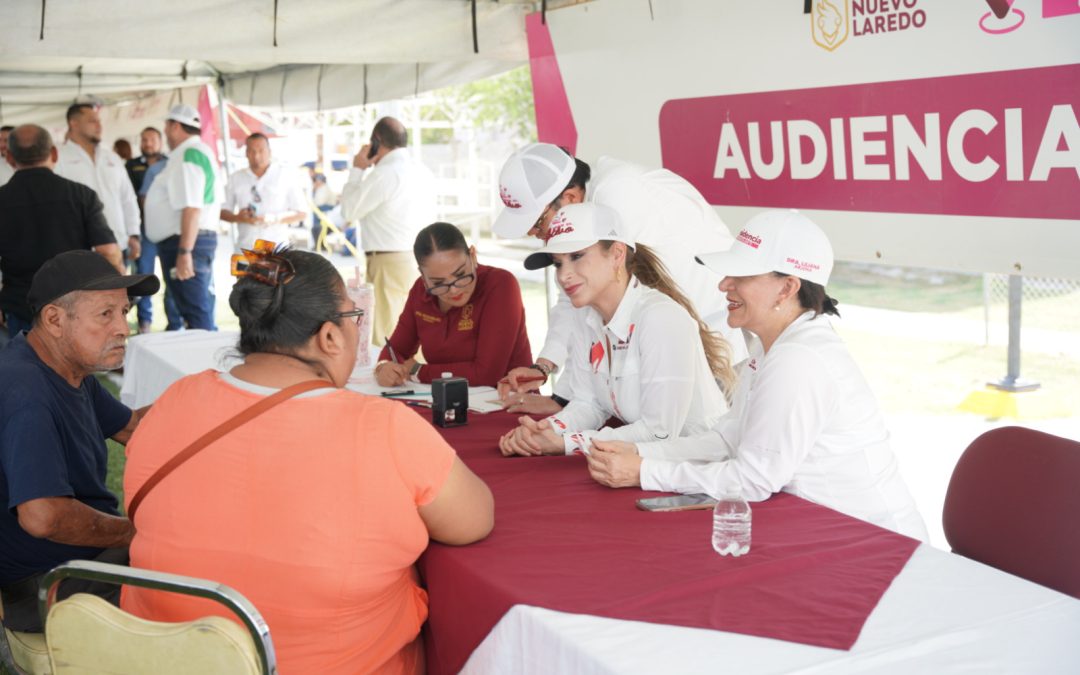 Acerca gobierno de Nuevo Laredo atención directa a Villas del Sol con “Presidencia Cerquita de Ti”