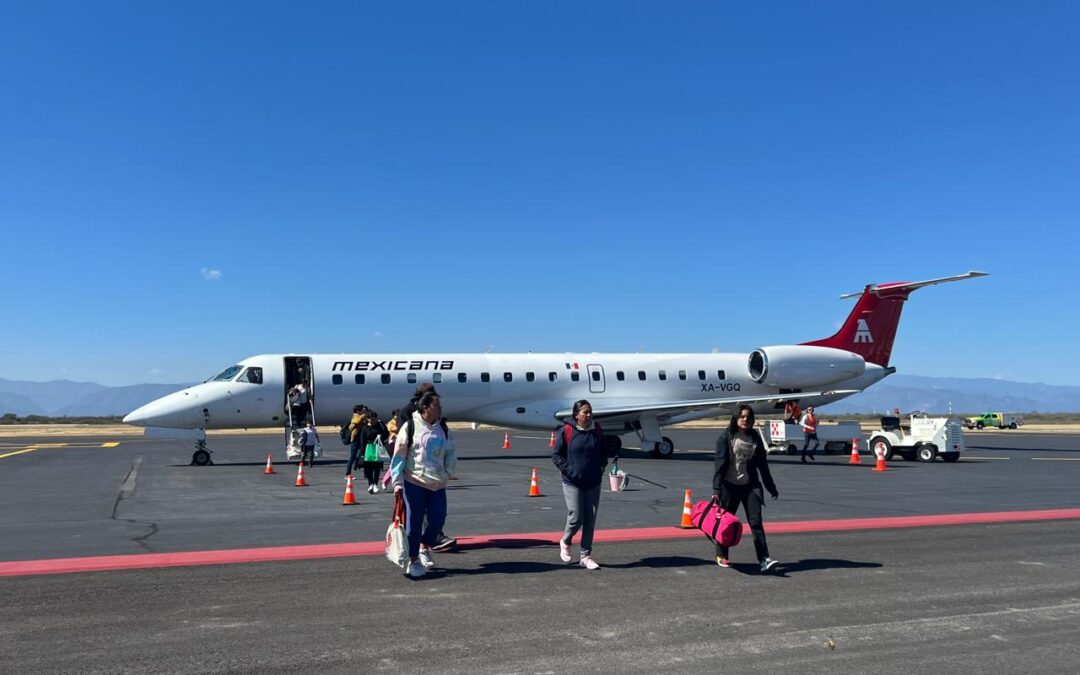 Aterrizan en Tamaulipas más de un millón 300 mil viajeros durante 2024