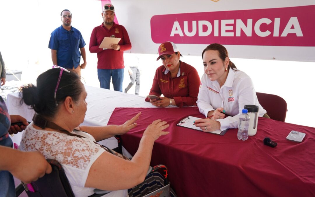Lleva alcaldesa Carmen Lilia Canturosas servicios del Gobierno Municipal a colonia Nueva Victoria