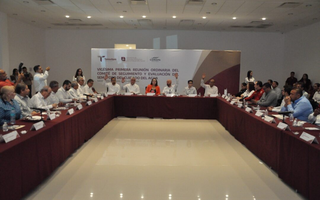 Actualizan Semáforo del Cuidado del Agua en Tamaulipas para agosto: frontera en rojo por bajos niveles de presas internacionales