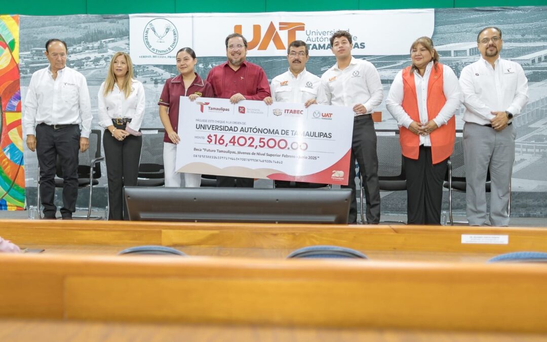 Entrega ITABEC becas “Futuro Tamaulipas Jóvenes de Nivel Superior”