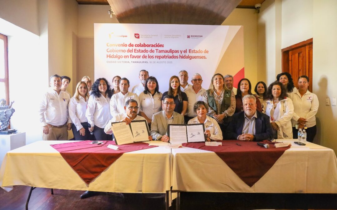 Suman esfuerzos Tamaulipas e Hidalgo en favor de migrantes repatriados