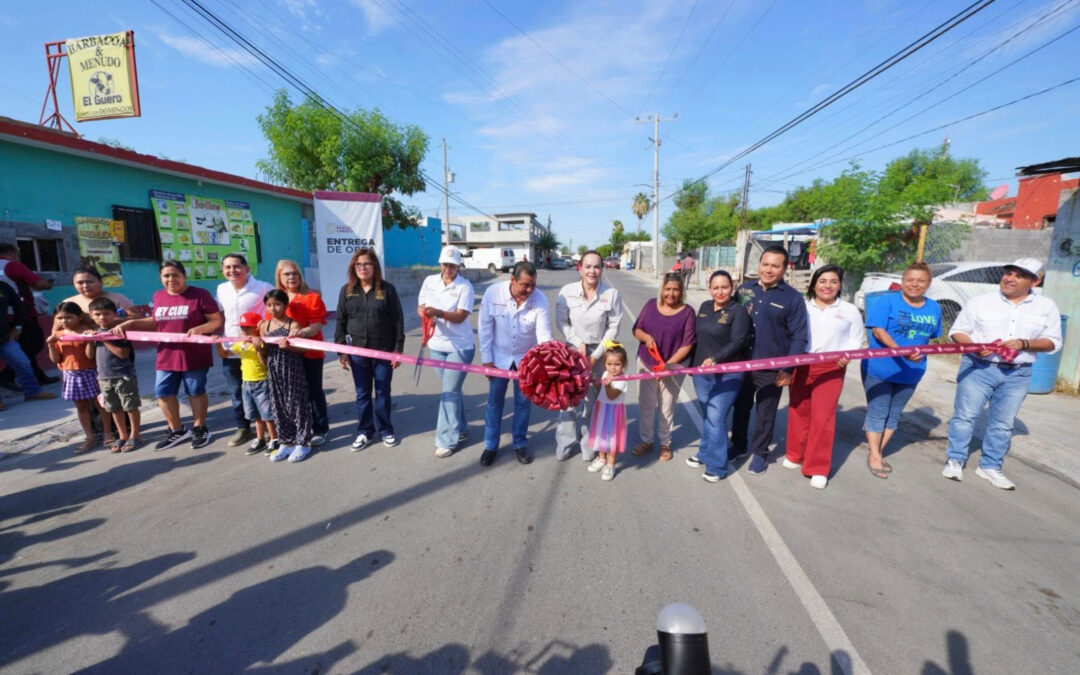Entrega Carmen Lilia Canturosas importantes obras de pavimentación