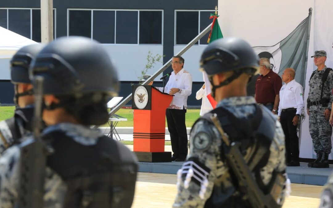 Inaugura Américo instalaciones de la Guardia Nacional en Mier