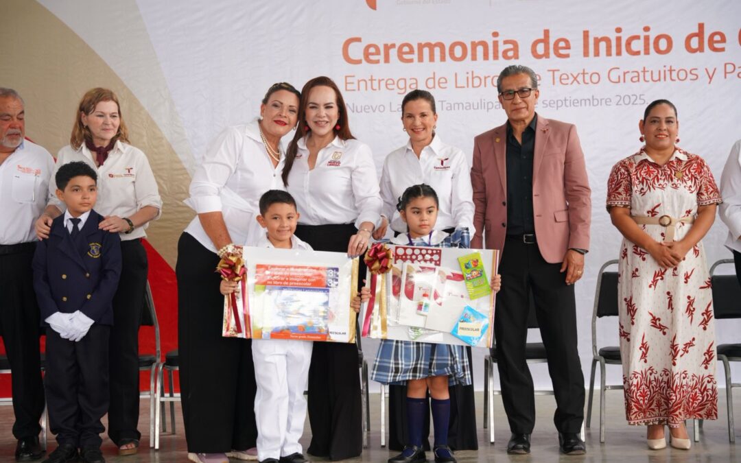 Arranca Nuevo Laredo Ciclo Escolar 2025–2026 con entrega de libros y guías didácticas