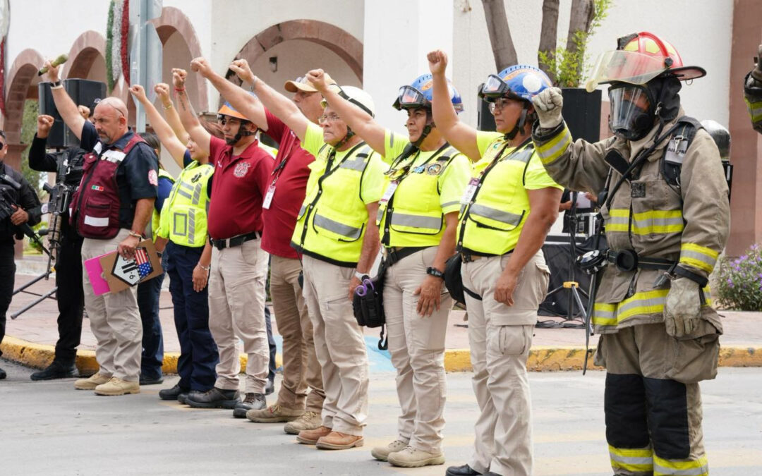 Participa Nuevo Laredo en Simulacro Nacional