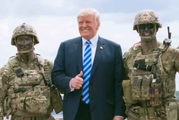 Va Trump por balazos no abrazos