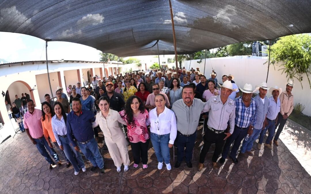 Desarrolla Olga Sosa Asamblea Informativa en Palmillas, programas de bienestar ahora son derechos constitucionales