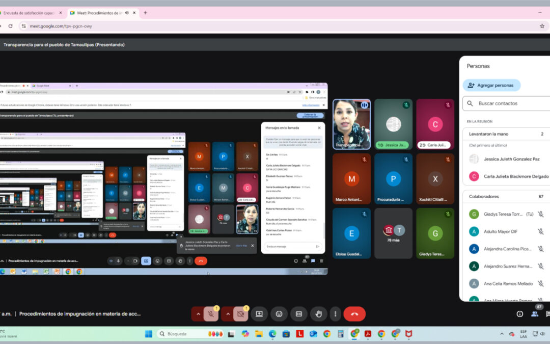 Capacita “Transparencia Para el Pueblo de Tamaulipas” en Derecho a la Información Pública