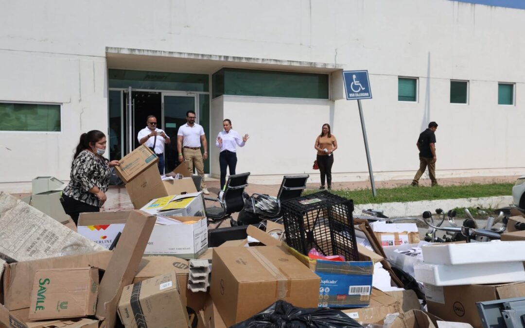 Limpian instalaciones del Poder Judicial en Altamira