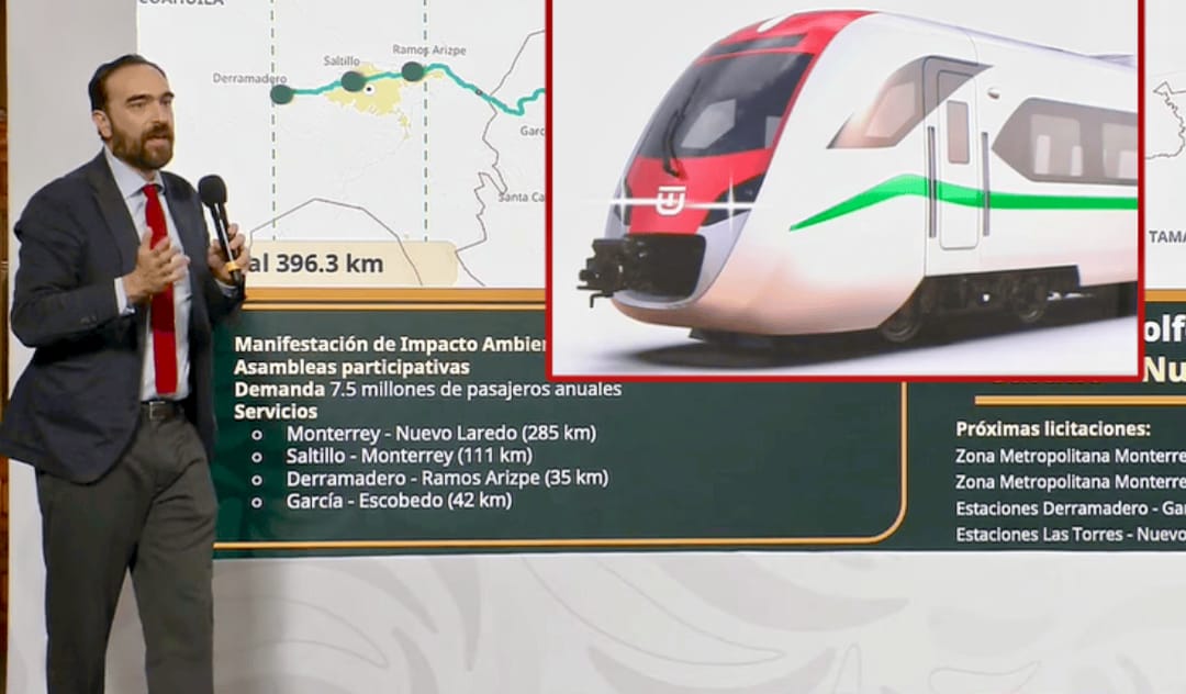 Inicia licitación de trenes que conectarán Ciudad de México con Nuevo Laredo