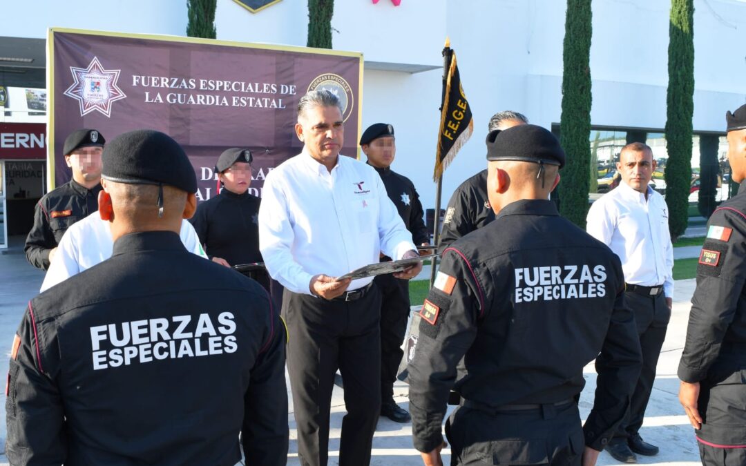 Recibe SSPT a nuevos elementos de Fuerza Especiales de la Guardia Estatal