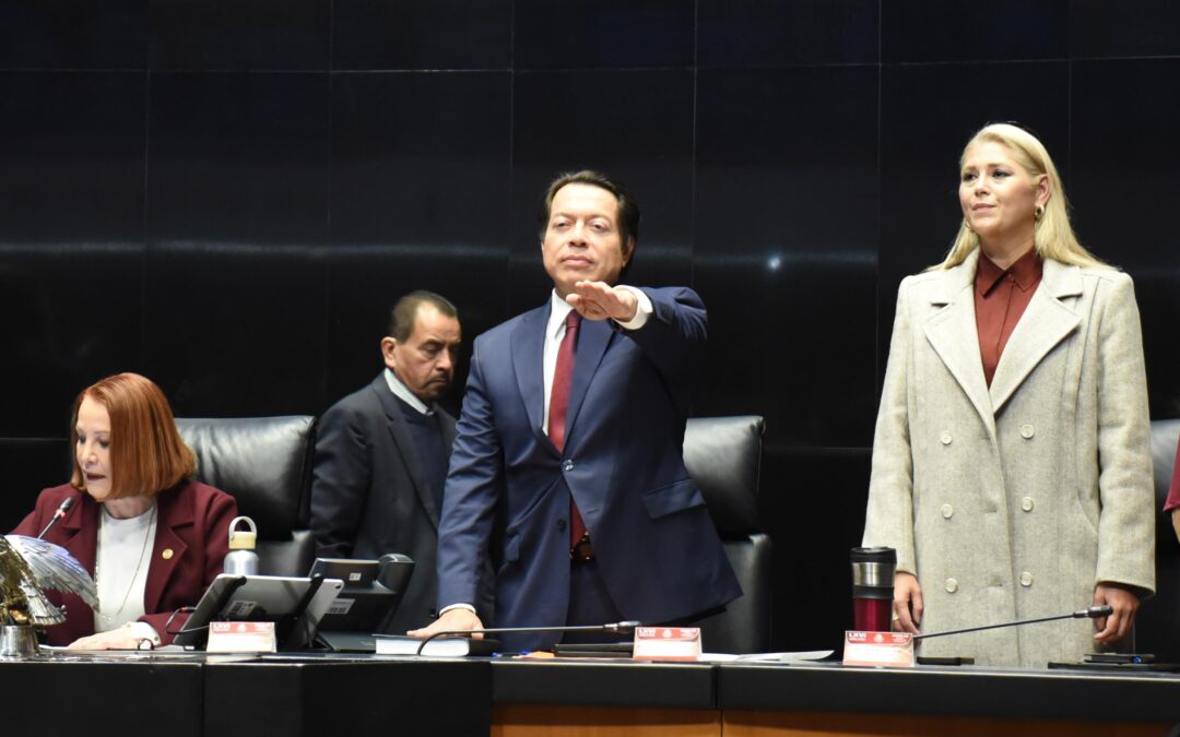 Llegará Beca Rita Cetina a primarias públicas en 2026: Mario Delgado en comparecencia en el Senado