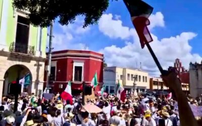 Cuestiona Yucatán inseguridad y lanza reclamos a gobierno federal en Paseo de Montejo.