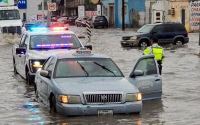 Provoca frente frío lluvias e inundaciones en Nuevo Laredo