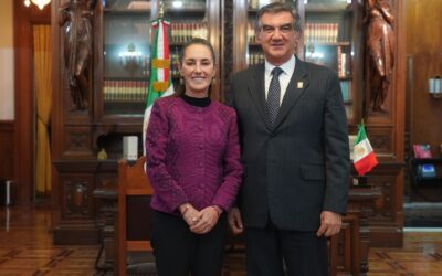 Refrenda Américo compromiso con la transformación ante presidenta Sheinbaum
