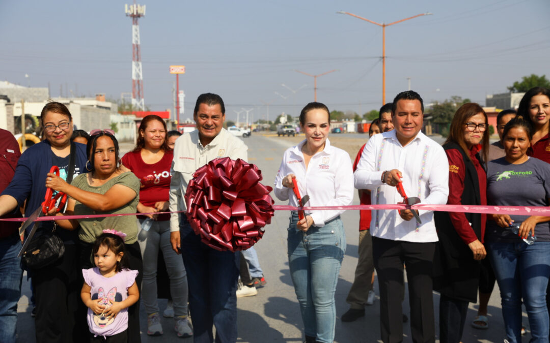 Entrega Alcaldesa Carmen Lilia Canturosas Obras Viales que Dignifican Accesos en Valles de Anáhuac