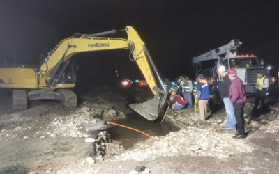 Atienden Gobierno de Tamaulipas y Conagua Accidente en Acueducto y Garantizan Abasto en Victoria