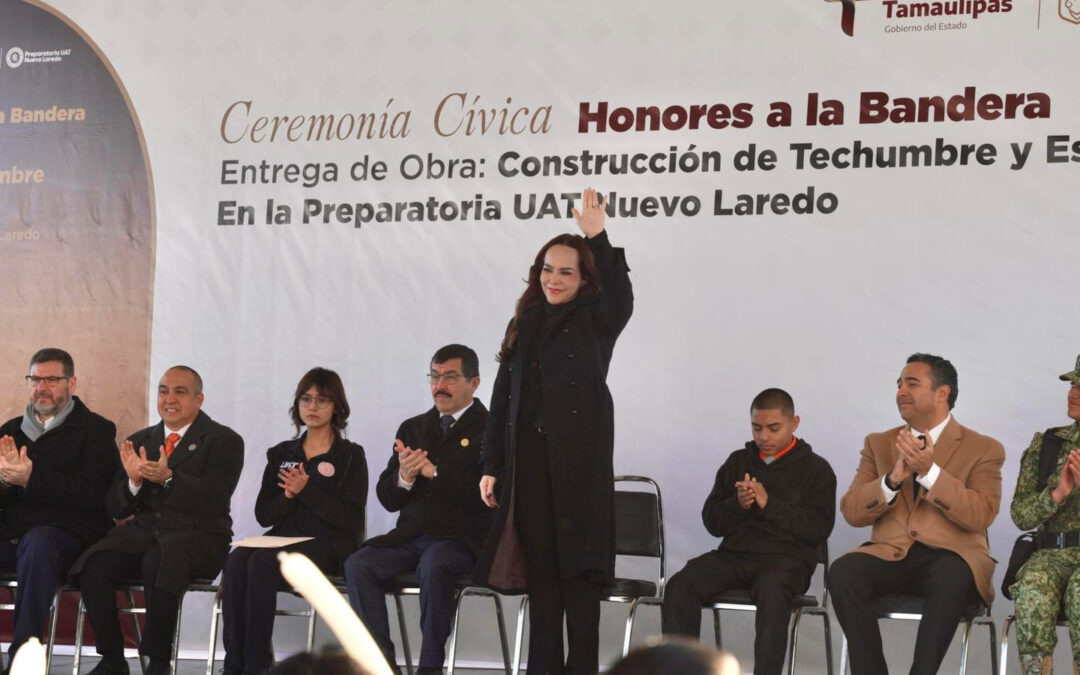 Inaugura Carmen Lilia Canturosas Obras en la Prepa UAT