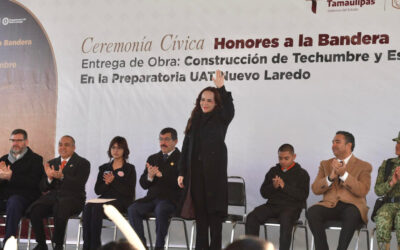 Inaugura Carmen Lilia Canturosas Obras en la Prepa UAT