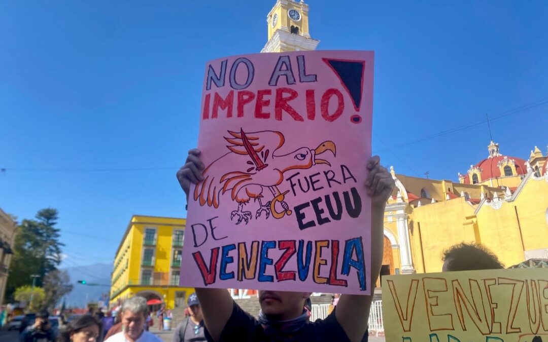 Protestan en Xalapa Contra Irrupción en Venezuela