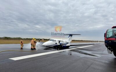 Aterriza de Emergencia Aeronave de FGR en Reynosa