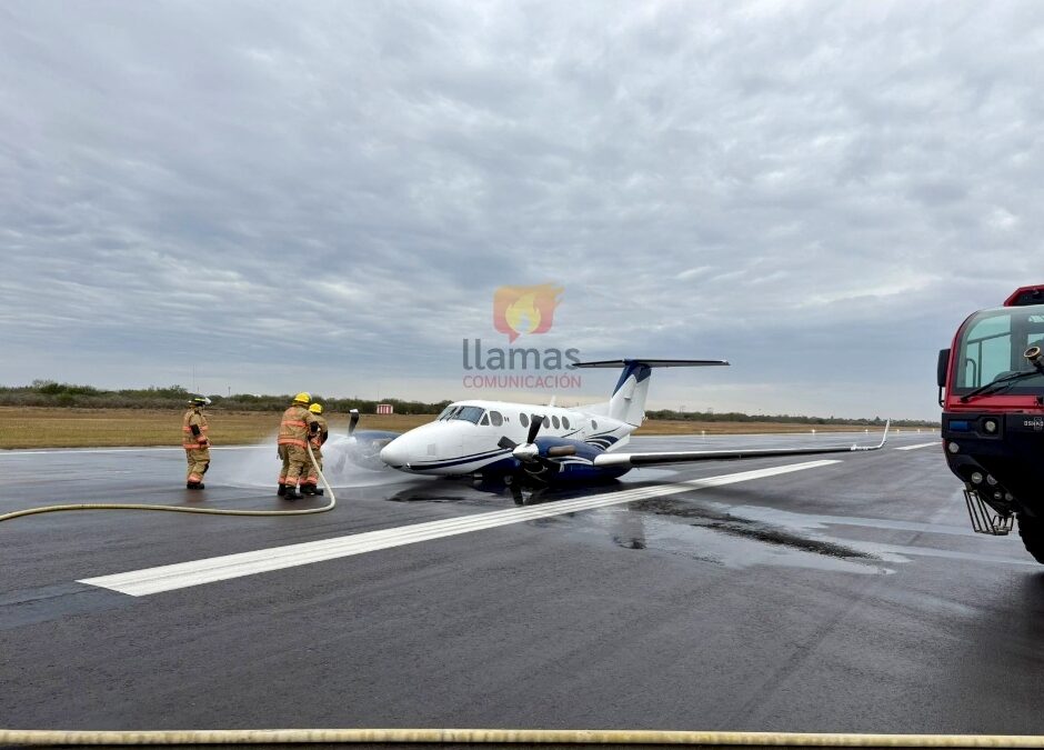 Aterriza de Emergencia Aeronave de FGR en Reynosa
